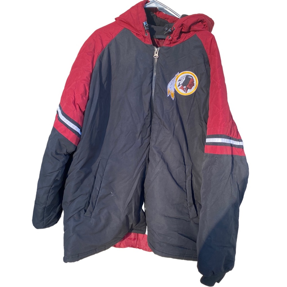 90s MFL Washington Redskins Jacket Men's XXL Red Puffer Coat Rare Big And Tall